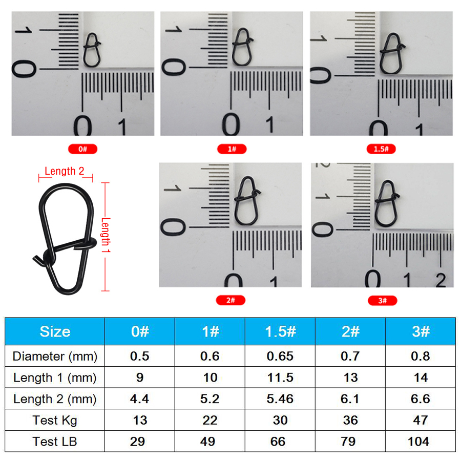 50Pcs Crankbait Snaps Stainles - đánh giá và giá Fishing Line Cutter